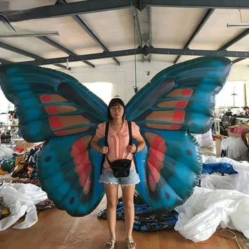 Stranka, rekviziti za Odrasle bo ustrezala napihljivi krili metulja kostum za dekoracijo