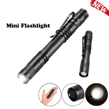 Taktično svetilko LED pero-oblikovan glare mala svetilka na prostem priročno EOS nepremočljiva sili mini mini svetilka