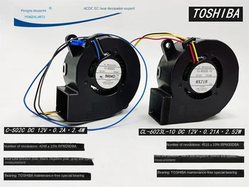 Toshiba C - S02C CL-6023L-10 Projektor 6023 6 cm Turbo Puhalo 12V Hladilni Ventilator
