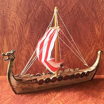 Tradicionalni Kitajski Zmaj Glavo Pirat Jadrnico Smolo Oblikovana Čoln Model Piratske Ladje Umetnostne Obrti Čoln