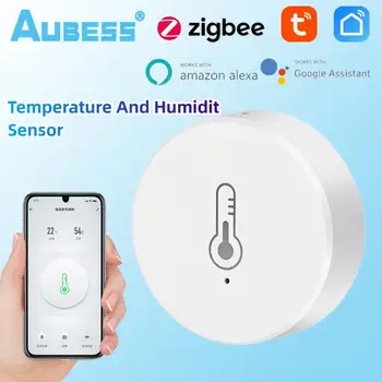 Tuya ZigBee Smart Temperature In Vlažnosti Tipalo Baterijsko Smart Home Security Delo Z Alexa Googlova Domača Stran Smart Življenje