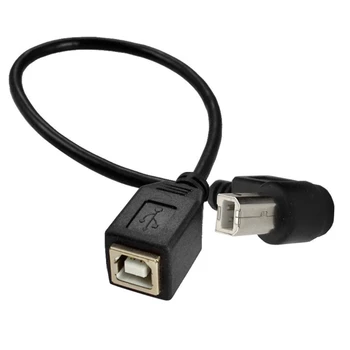 USB 2.0 Tip-B Kabel Tiskalnika Tip B Podatkovni Kabel Moški Ženski Usb Podaljšek Kratek (90° NAVZGOR/Navzdol /Desno/Levo Dropship