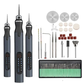 USB Brezžična Rotacijski Orodje Kit Lesnoobdelovalnih Graviranje Pero DIY Za Nakit, Kovine, Stekla, Mini Brezžična Vaja