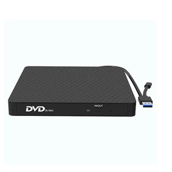 USB Prenosni DVD USB3.0+Tip-C Slim Zunanji DVD/CD/VCD Optični Pogon Gorilnik Za Namizni Prenosniki