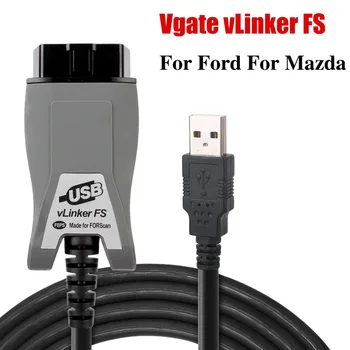 Vgate vLinker FS ELM327 USB za Ford FORScan HS/MS-LAHKO BREST 327 OBD2 Avto Auto Diagnostika Skener za Mazda OBD 2 Adapter Orodja