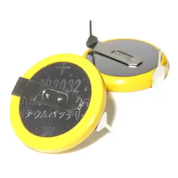 Visoka Zmogljivost 2pin CR2032 Gumb Celice, Baterije, z Varjenje Varjene Noge Spajkanje Pin Kalkulator Watch Popravilo Opreme