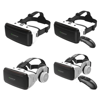 VR Virtualne Realnosti 3D Očala Box Stereo VR Za Google Kartonske Slušalke Čelada Za IOS Android