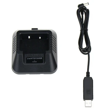 Walkie Talkie Baterija, Polnilnik, USB Kabel za Polnjenje Zamenjava Za Baofeng UV-5R UV-5RE DM-5R Dva Načina Radio