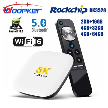Woopker Android 13 Smart TV box H96 Max M2 Rockchip RK3528 1000M LAN WiFi6 8K Video Dekodiranje Z Žiroskop Daljinsko Set Top Box