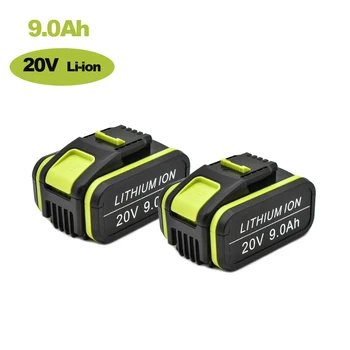 Worx – batterie Li-Ion, Max 20V 9000mAh remplacement, WA3551 WA3551.1 WA3553 WA3641 WX373 WX390