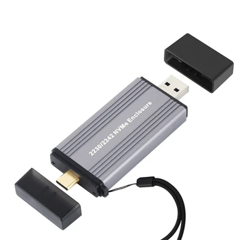 Y1UB NVME Primeru Ohišje M. 2 na USB 3.1 Gen 2 10Gbps Aluminija Zunanji SSD Primeru Polje
