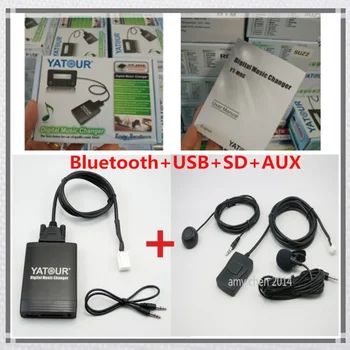 Yatour Audio Bluetooth Kit za Toyota Lunj Avensis Yaris Matrika Vitz SD, AUX USB Avto MP3 Player