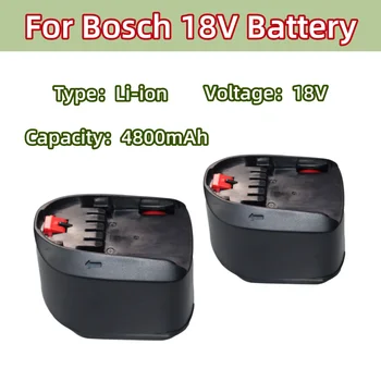 Za Bosch 18V 4800mAh Li-ion Baterije,Električni Orodje za Zamenjavo PBA,PSB,PSR,PST,al1830cv, al1810cv, al1815cv