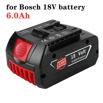 za Bosch 18V akumulator 6.0 Ah električni vrtalnik 18V 6000mAh polnilna litij-ionska baterija BAT609 BAT609G BAT618 BAT618G BAT614
