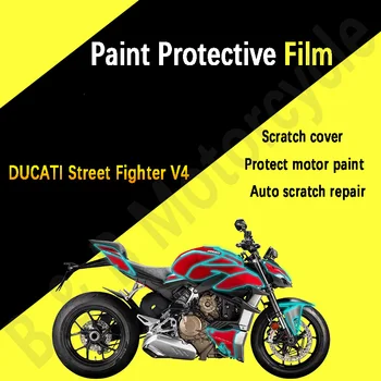 Za Ducati Streetfighter V4 Barve Zaščitna Nalepka Karoserija Barve Prozorno Zaščitno folijo Nič za Ducati Streetfighter