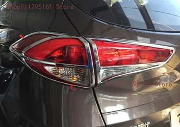Za Hyundai Tucson 2015 2016 2017 Chrome ABS rep zadnje luči lučka ploščo kritje 4pcs