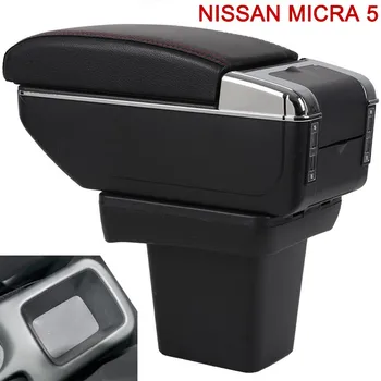 Za NISSAN MICRA armrest polje Prvotno namenjen osrednji armrest polje spremembo pribor Velik Prostor Dual Layer USB Polnjenje