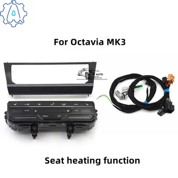Za Skoda Octavia MK3 barve piano črni dekorativni okvir LCD na dotik klimatska naprava s funkcijo ogrevanja