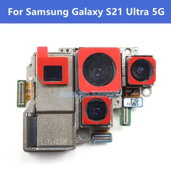Zadnja Kamera na Sprednji strani Za Samsung Galaxy S21 Ultra 5G G998B G998U Čelnega Selfie Nazaj Hrbtna stran Modula Kamere Rezervni Deli