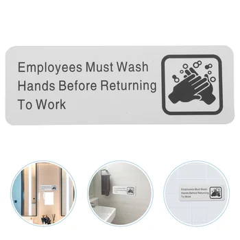 Zaposleni se Morajo Umiti Roke Znak, Aluminij Zlitine Prijavite Informativno Prijavo za Podjetja