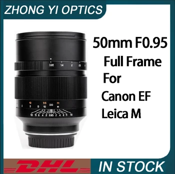 Zhongyi 50mm F0.95 Objektiv Kamere Full-frame Določen Poudarek Objektiv Za Canon EF Leica M Mount SLR Fotoaparati