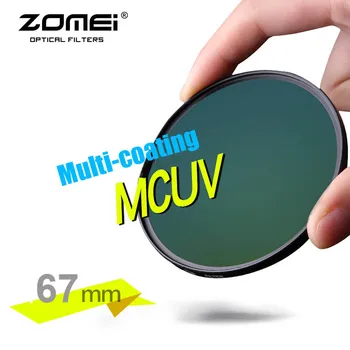 ZOMEI Resnično 67 mm PRO II MCUV Multi-Coated MC UV Filter Optični Stekleni Filter za Canon, NIkon Hoya Sony DSLR Fotoaparat Objektiv 67 mm