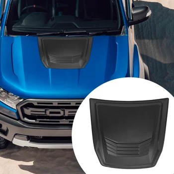 Črna Bonnet Zajemalka Pokrovček Nastavite Motor Nape Mat Črno Kapuco Vent Stražar Za Ford Ranger Raptor 2015-2022 Avto Dodatki