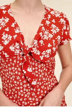 ženske poletne obleke 2023 Natisnjeni Proti-vrat Čipke Kratek Rokav Mini Obleka francoski Retro Mozaik Slim vestido feminino